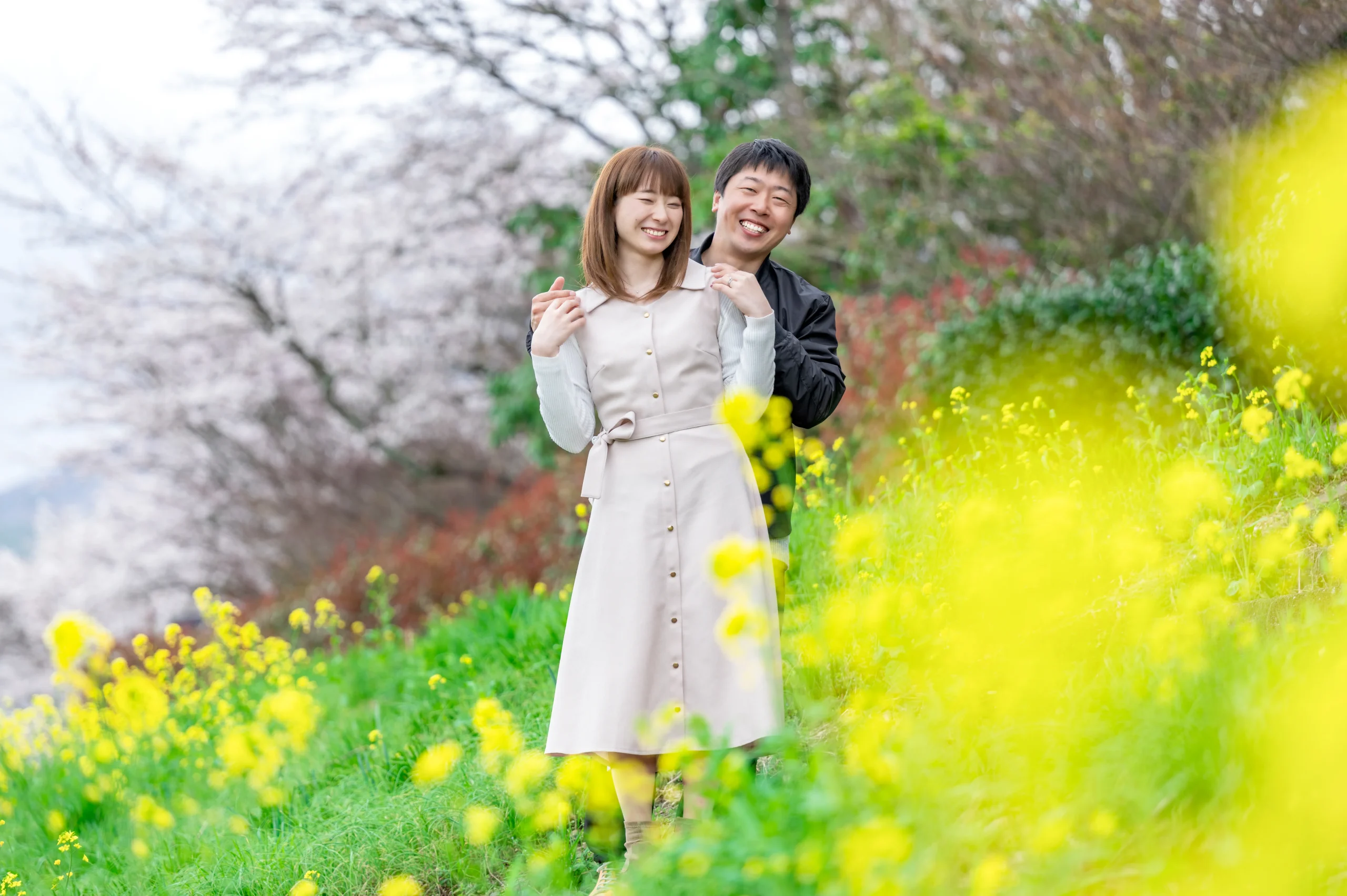 大分 カップル 写真、旅行写真帯同撮影