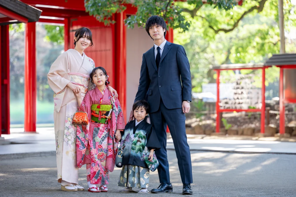 大分の春日神社での七五三撮影