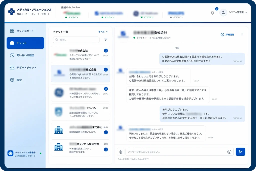 メーカーサポート