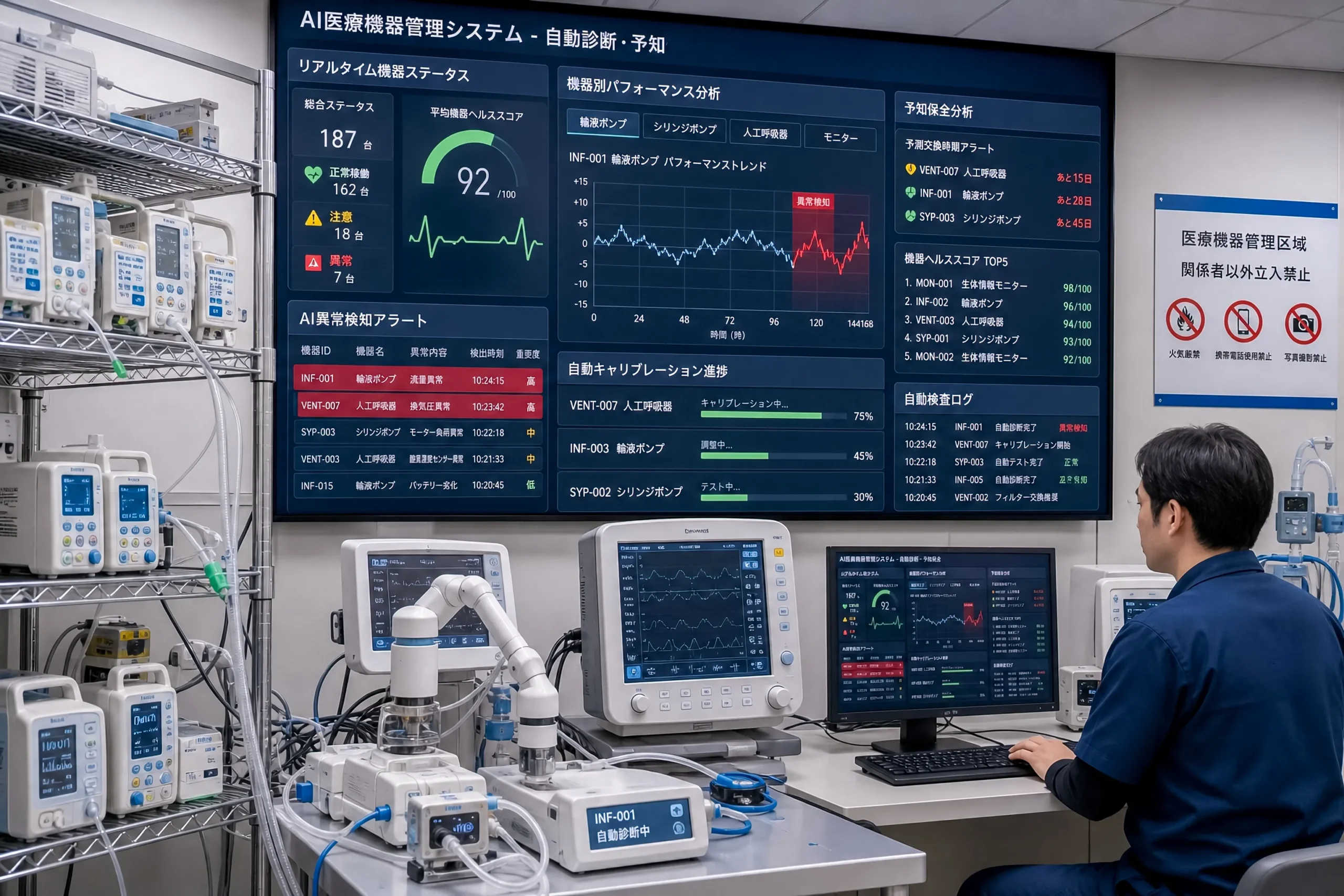 AI 医療機器管理 システム