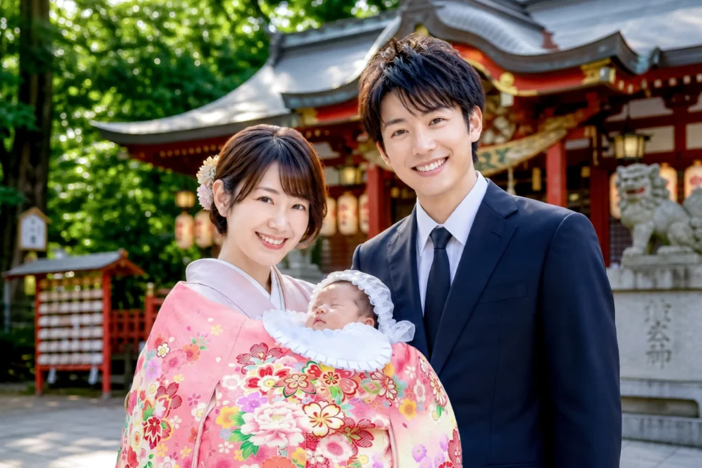 大分 八幡朝見神社 お宮参り